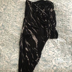 Tie dye asymmetrical skirt